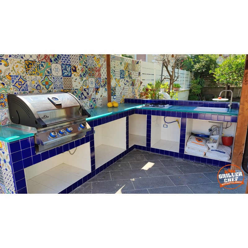 Cucina da esterno - Esempio 7 - grillerchef.it
