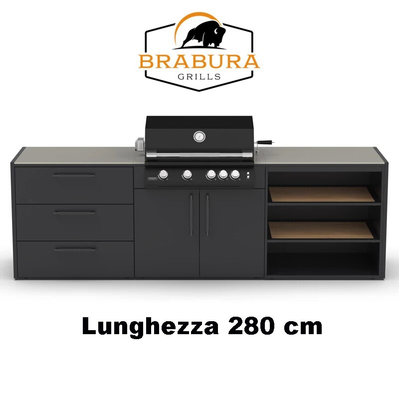 CUCINA DA ESTERNO BRABURA KC.C012 - grillerchef.it