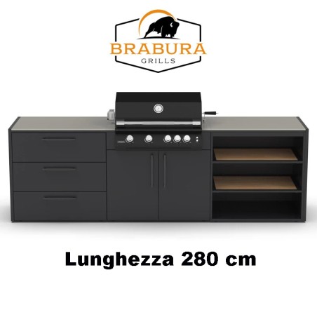 CUCINA DA ESTERNO BRABURA KC.C012 - grillerchef.it