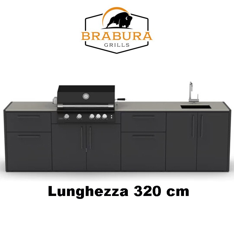 CUCINA DA ESTERNO BRABURA KC.C065 - grillerchef.it