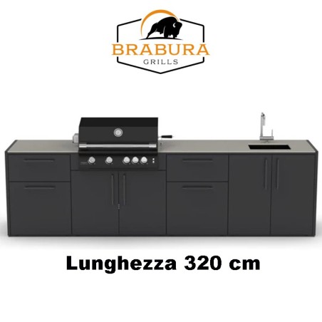 CUCINA DA ESTERNO BRABURA KC.C065 - grillerchef.it
