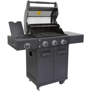 Prime G4S 3 Burner - Barbecue a gas con fornello laterale