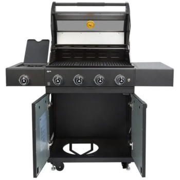 Prime G4S 4 Burner - Barbecue a gas con fornello laterale