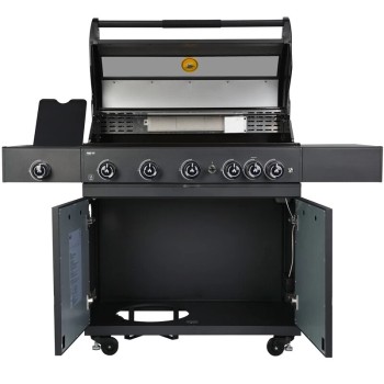 Prime G4S 5 Burner - Barbecue a gas con fornello laterale
