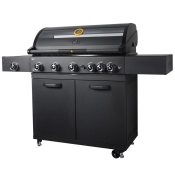 Prime G4S 5 Burner - Barbecue a gas con fornello laterale