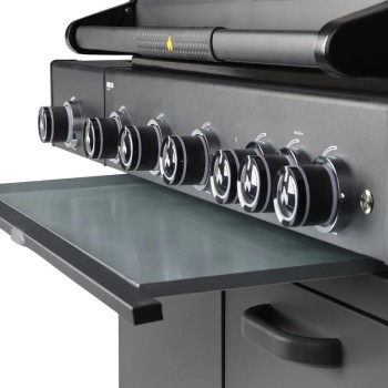 Prime G4S 5 Burner - Barbecue a gas con fornello laterale
