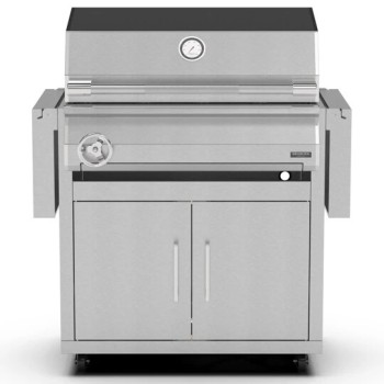 Brabura Barbecue a carbone EMBER 800 inox carrellato