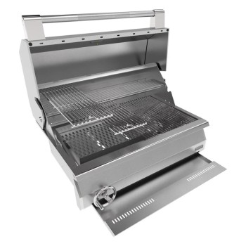 Brabura Barbecue a carbone EMBER 800 inox carrellato