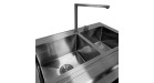 MODULAR TOP LINE ALLGRILL LAVELLO DOPPIO SERIE CHEF